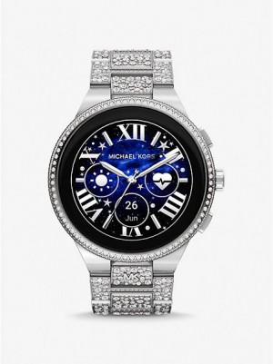 Michael Kors Gen 6 Camille Pave Smart Horloge Dames Zilver | 309562-YIJ