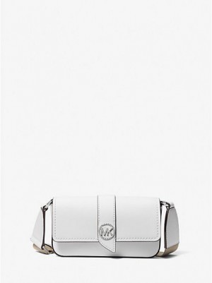 Michael Kors Greenwich Extra-small Saffiano Leren Sling Crossbodytassen Dames Wit | 083147-TCO