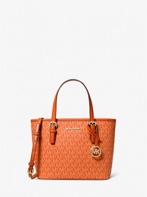 Michael Kors Jet Set Travel Extra-small Logo Tote Tassen Dames Rood | 160547-MUV