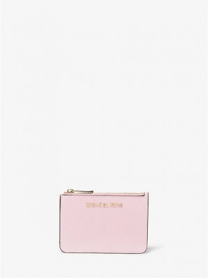 Michael Kors Jet Set Travel Small Saffiano Leren Portemonnee Dames Roze | 138076-ZWS