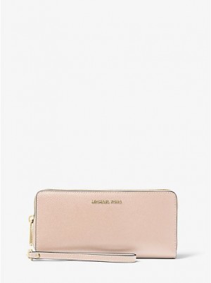 Michael Kors Leren Continental Portefeuille Dames Roze | 758164-NIR