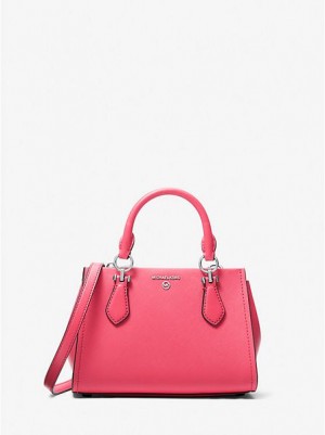 Michael Kors Marilyn Small Saffiano Leren Crossbodytassen Dames Roze | 043725-WAQ