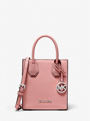 Michael Kors Mercer Extra-small Pebbled Leren Crossbodytassen Dames Roze | 751620-SHM