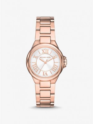 Michael Kors Mini Camille Horloge Dames Roze Goud | 253679-ZNV