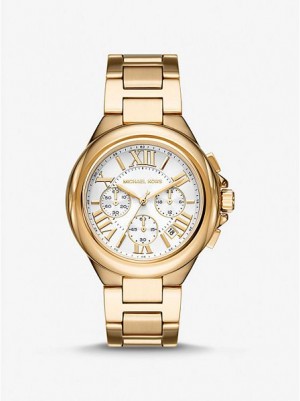 Michael Kors Oversized Camille Horloge Dames Goud | 480126-BUD