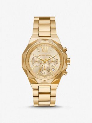 Michael Kors Oversized Raquel Horloge Dames Goud | 012594-PDL