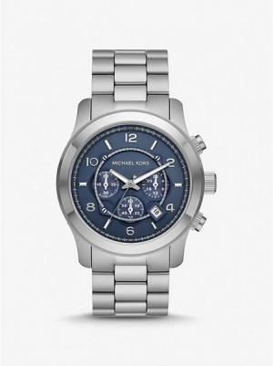 Michael Kors Oversized Runway Horloge Dames Zilver | 603982-KVI