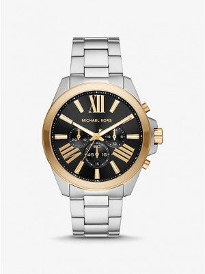 Michael Kors Oversized Wren Horloge Dames Zilver Goud | 285109-DYW