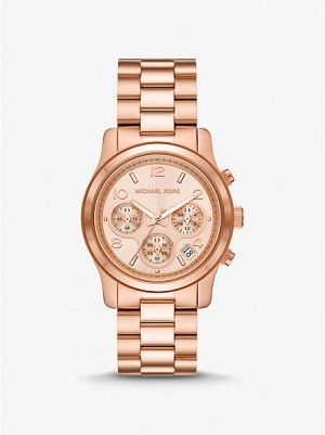 Michael Kors Runway Horloge Dames Roze Goud | 356219-UHF