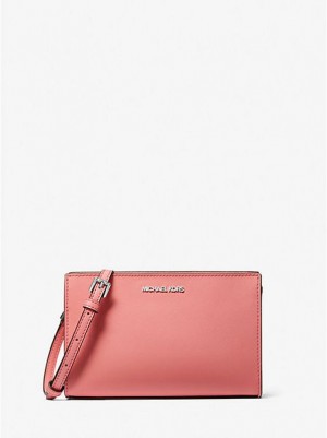 Michael Kors Sheila Small Faux Leren Crossbodytassen Dames Roze | 813762-LTH