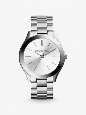 Michael Kors Slim Runway Horloge Dames Zilver | 783405-DEK