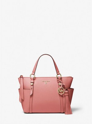 Michael Kors Sullivan Small Saffiano Leren Tote Tassen Dames Roze | 613524-MIZ