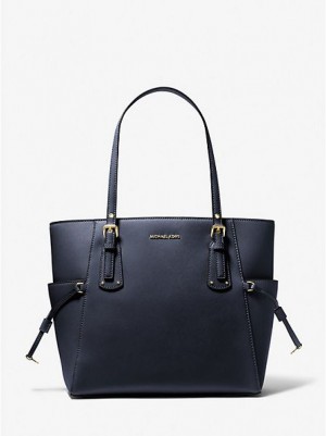 Michael Kors Voyager Small Saffiano Leren Tote Tassen Dames Donkerblauw | 197204-QYN