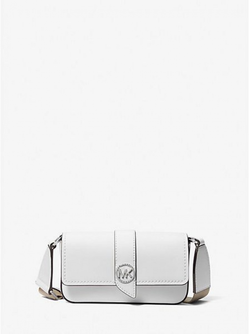 Michael Kors Greenwich Extra-small Saffiano Leren Sling Crossbodytassen Dames Wit | 274680-RZD