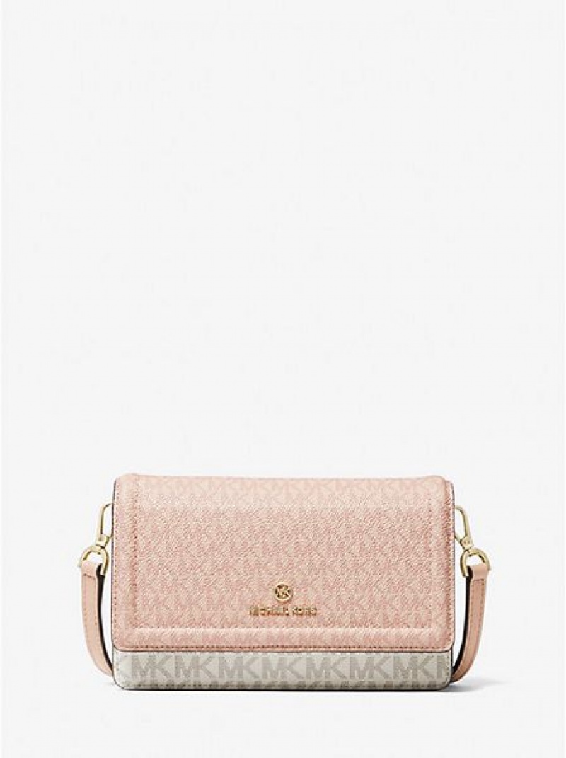 Michael Kors Jet Set Small Two-tone Logo Smartphone Crossbodytassen Dames Gekleurd | 210736-KOR