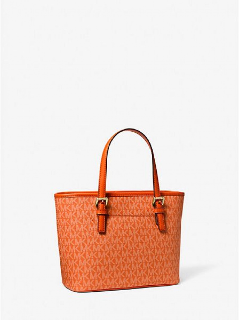 Michael Kors Jet Set Travel Extra-small Logo Tote Tassen Dames Rood | 160547-MUV