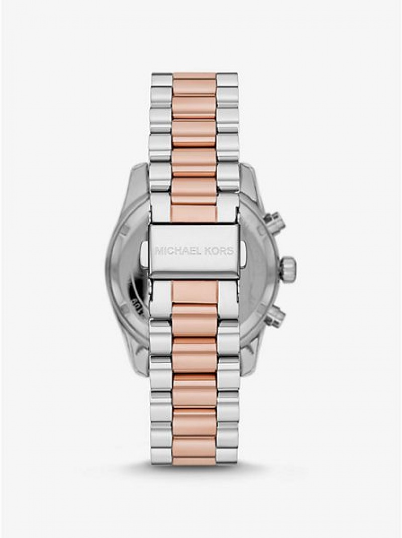 Michael Kors Lexington Horloge Dames Zilver Roze | 456921-KIU