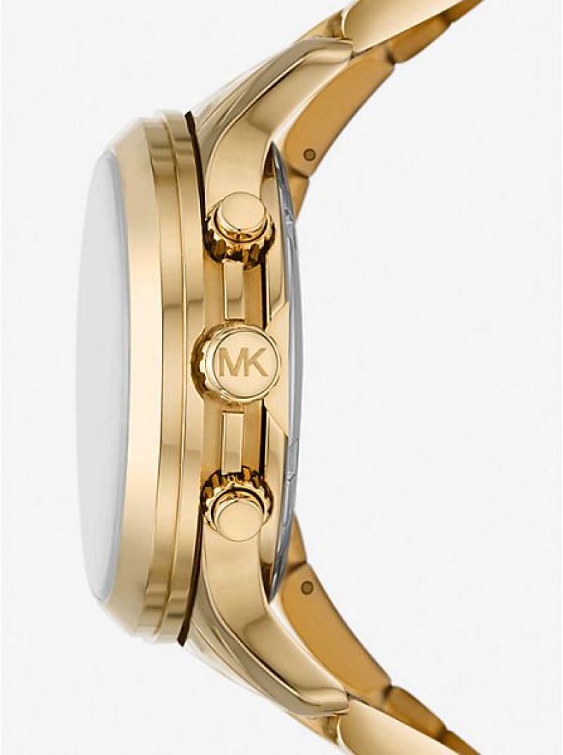 Michael Kors Limited-edition Runway 18k Stainless Steel Wrap Horloge Dames Goud | 190672-SPT