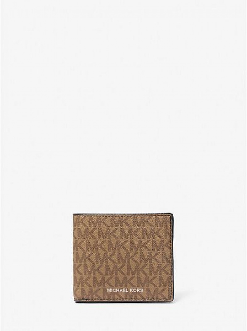 Michael Kors Logo And Billfold Riemen Heren Grijs Bruin | 102649-XCM