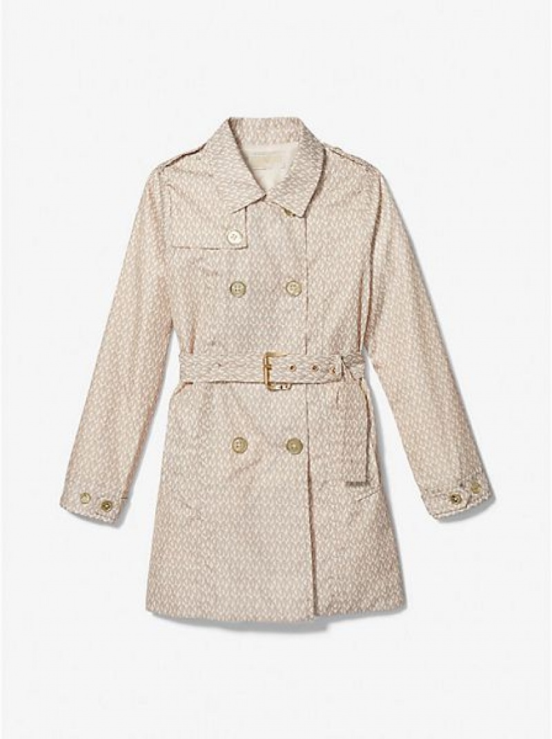 Michael Kors Logo Trench Jassen Kinderen Wit | 078521-EFN