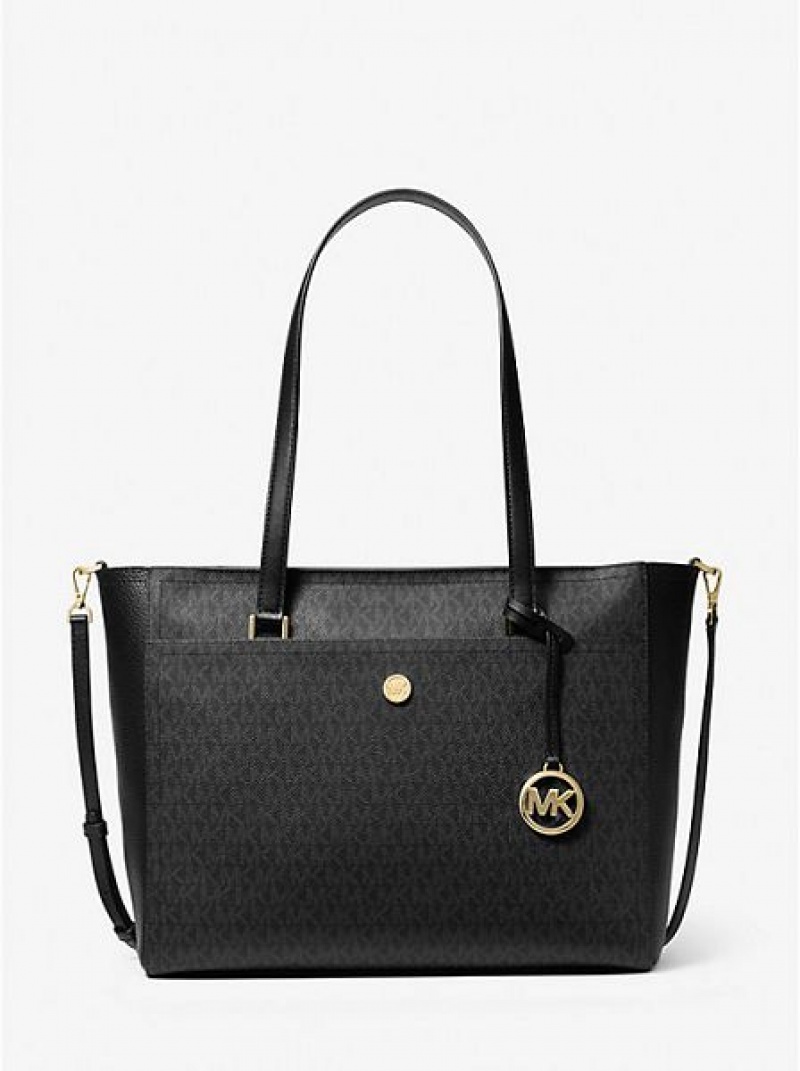 Michael Kors Maisie Large Logo 3-in-1 Tote Tassen Dames Zwart | 769213-BRM