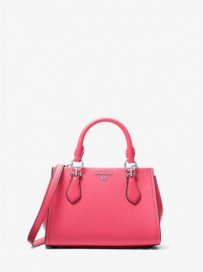 Michael Kors Marilyn Small Saffiano Leren Crossbodytassen Dames Roze | 945172-JRF