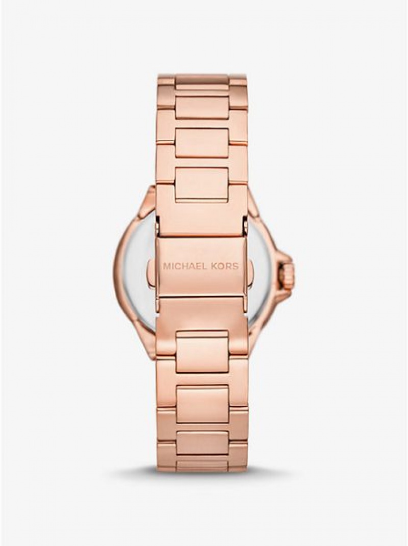 Michael Kors Mini Camille Horloge Dames Roze Goud | 253679-ZNV