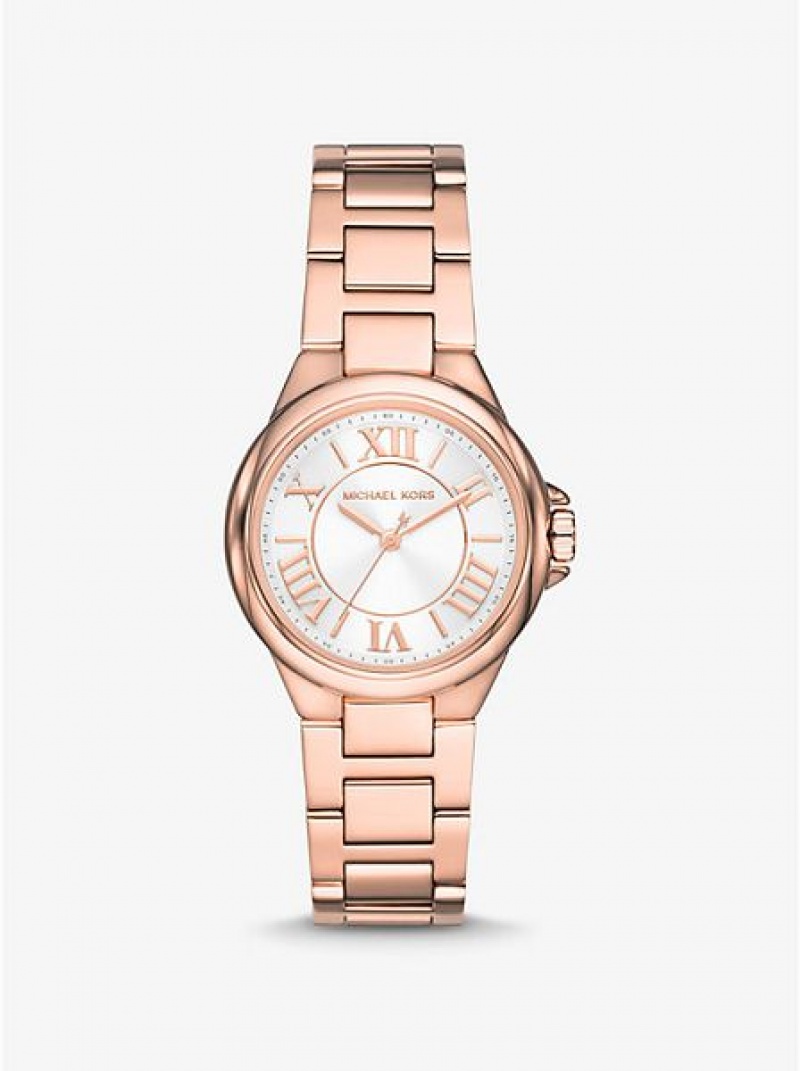 Michael Kors Mini Camille Horloge Dames Roze Goud | 253679-ZNV