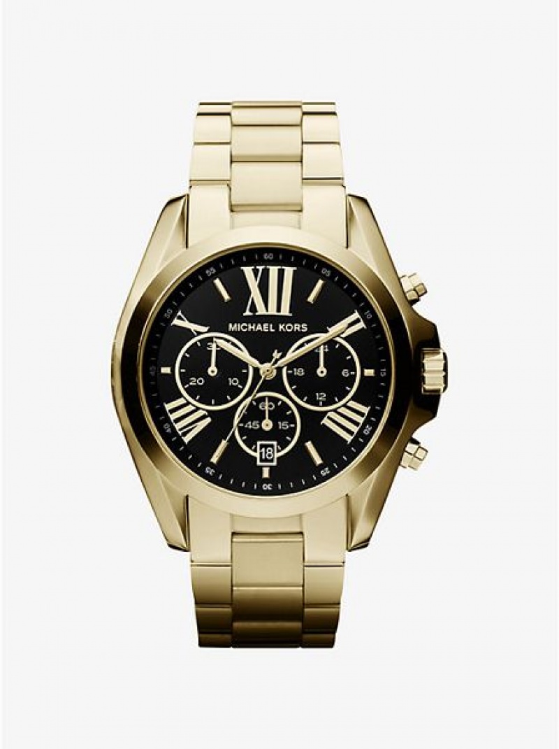 Michael Kors Oversized Bradshaw Horloge Dames Goud | 538096-HUV