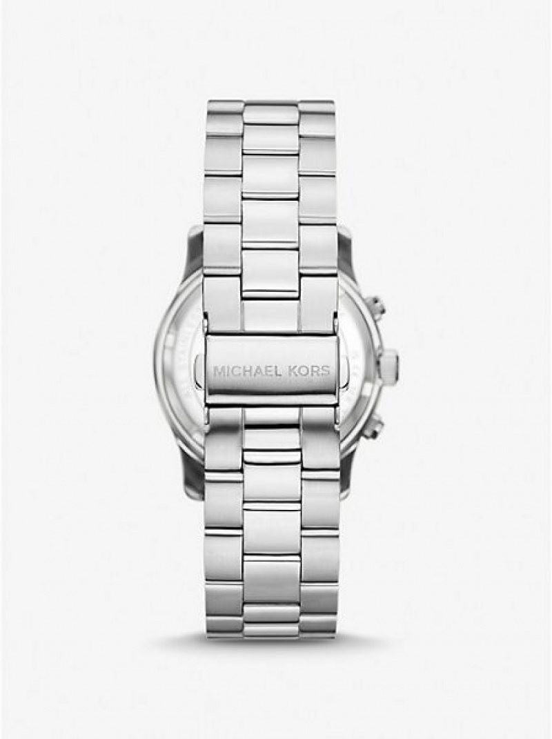 Michael Kors Runway Horloge Dames Zilver | 265837-JGH