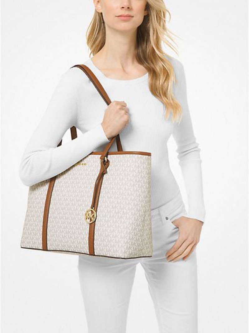 Michael Kors Sady Large Logo Tote Tassen Dames Lichtgeel | 058297-XBI