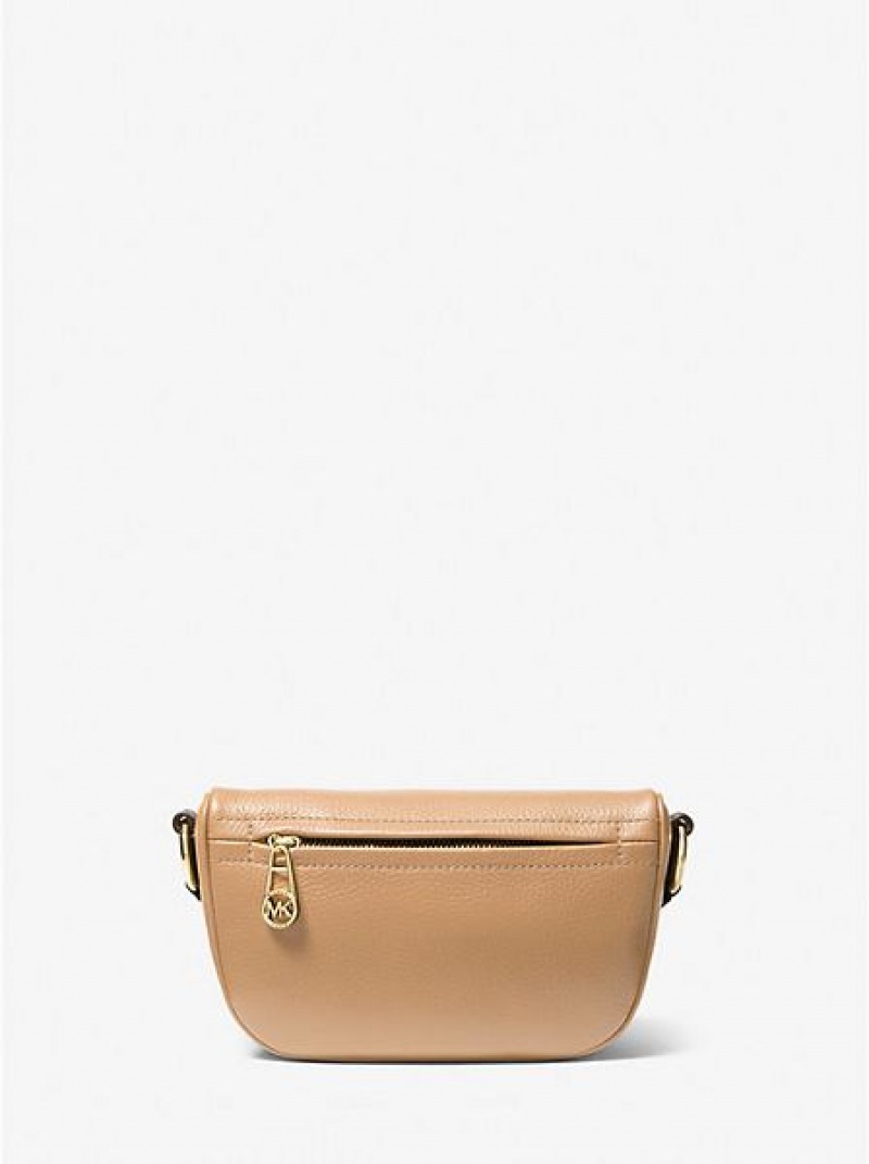 Michael Kors Slater Extra-small Pebbled Leren Schoudertassen Dames Bruin | 264571-RUJ