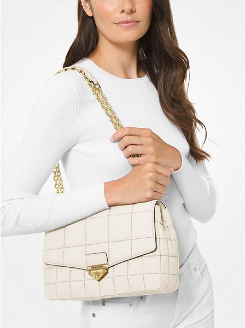 Michael Kors Soho Extra-large Gewatteerd Leren Schoudertassen Dames Room | 362704-CKQ