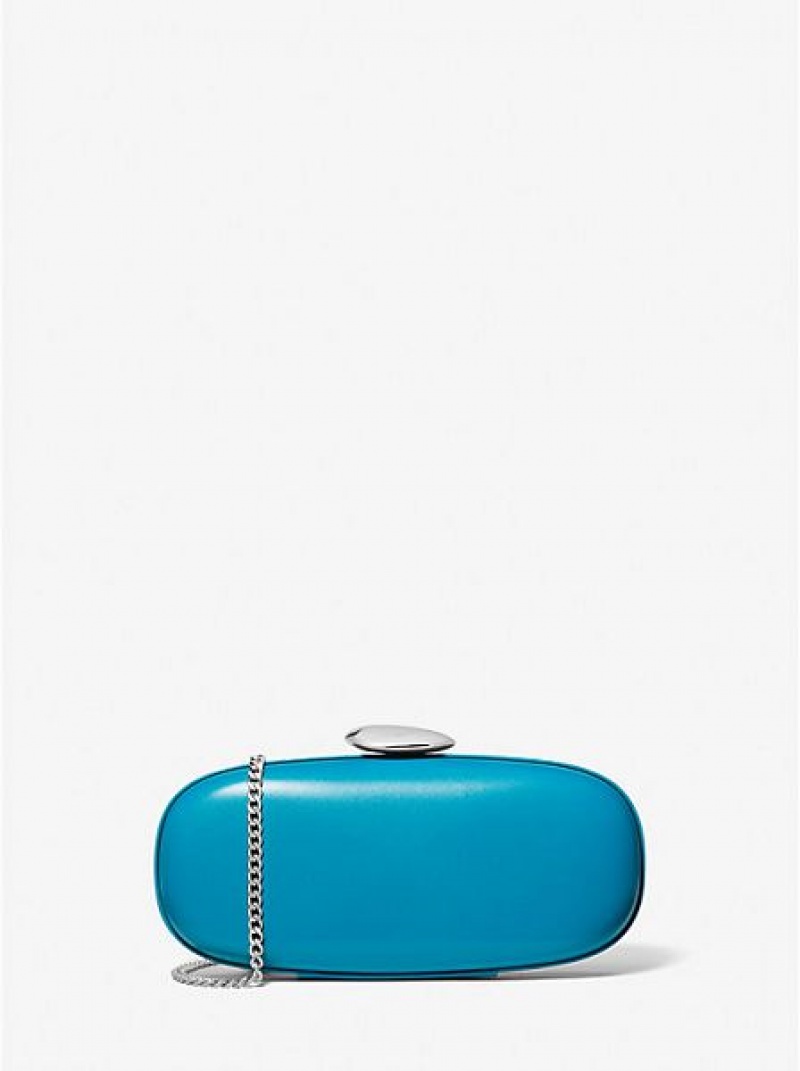 Michael Kors Tina Small Leren Mini Tassen Dames Turquoise | 067912-LJY